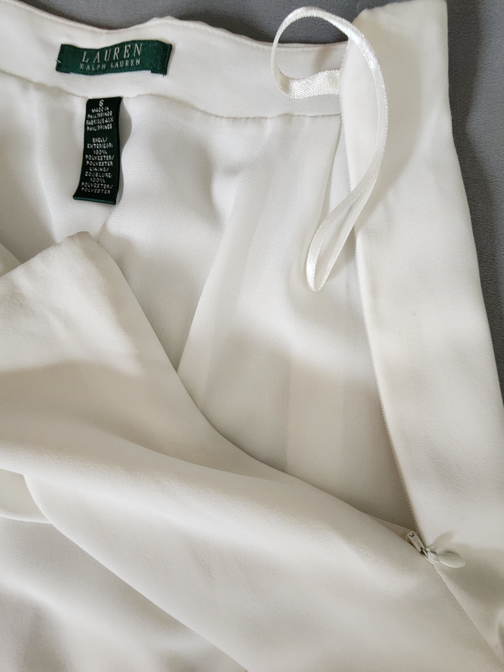 Lauren Ralph Lauren White Pleated A-Line Flare Mini Skirt - Picture 3 of 6